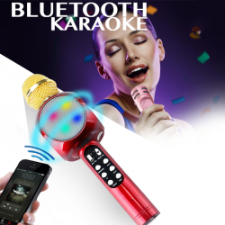 Wster Wireless Bluetooth Mini KTV Karaoke Microphone + Speaker for PC and Phone, WS-878